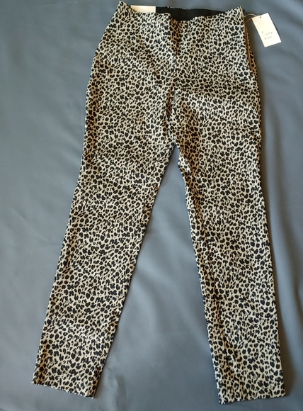 A New Day Leopard,Animal print High rise Skinny leg Cropped Ankle Flat front 2 - Picture 3 of 6